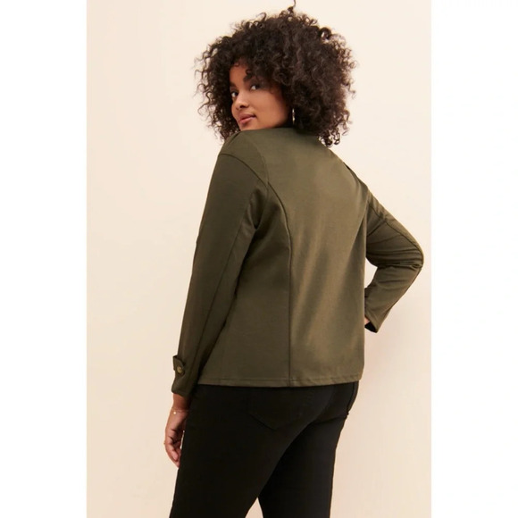 Modcloth Climb The Ranks Green Jacket - Picture 3 of 10